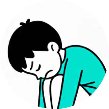 姿勢が悪く猫背になる